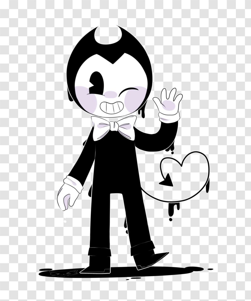 Bendy And The Ink Machine Drawing Funko TheMeatly Games - Silhouette - Hum Transparent PNG
