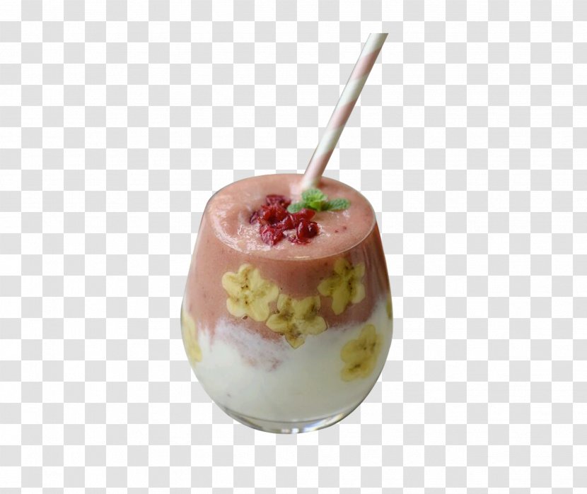 Ice Cream Frozen Yogurt Panna Cotta Parfait - Cherry Think Of Snow Transparent PNG