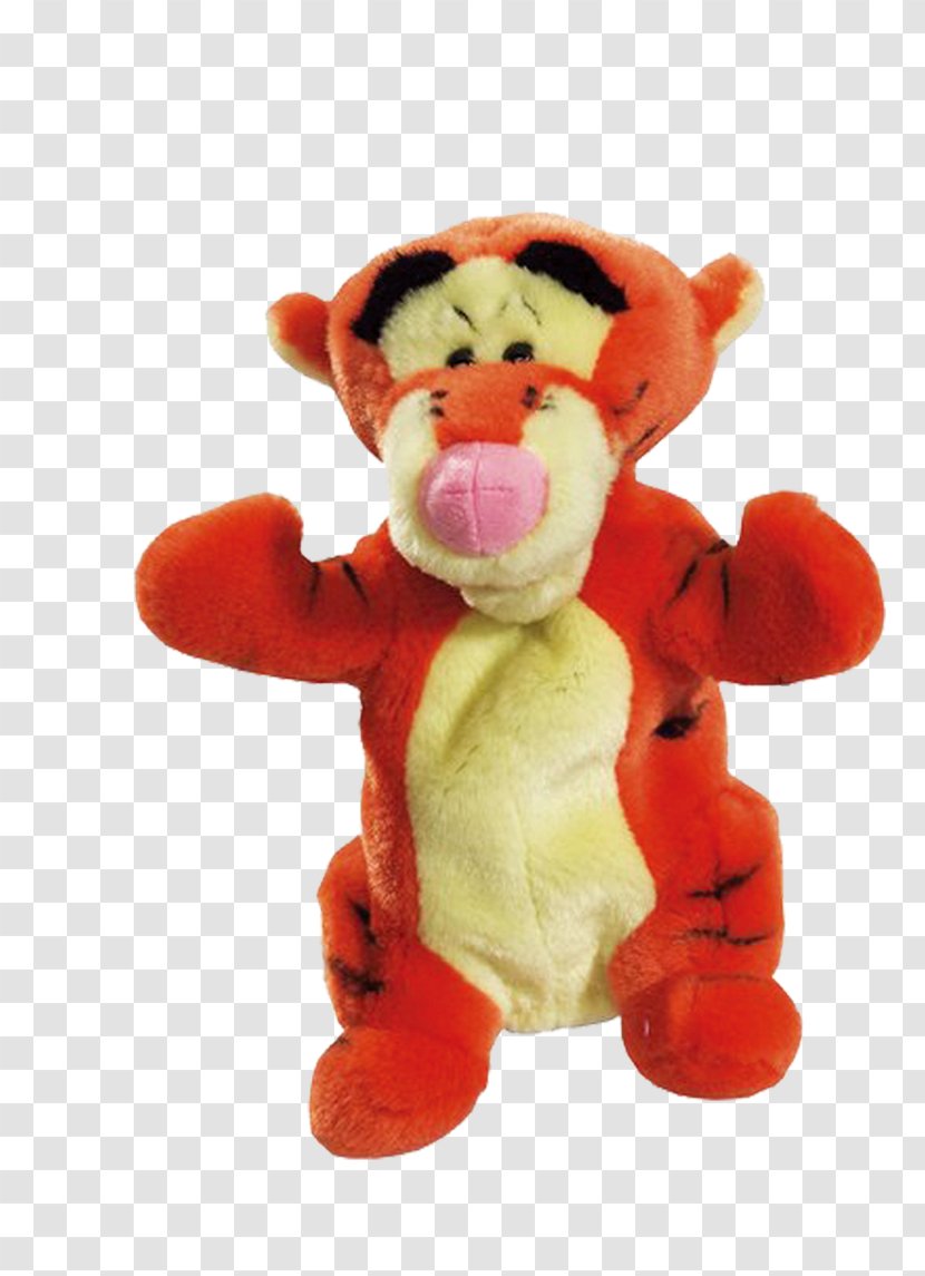 Stuffed Toy Doll - Heart - Orange Tiger Transparent PNG