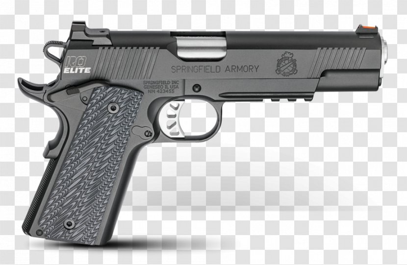 Springfield Armory M1911 Pistol Firearm .45 ACP - Handgun Transparent PNG