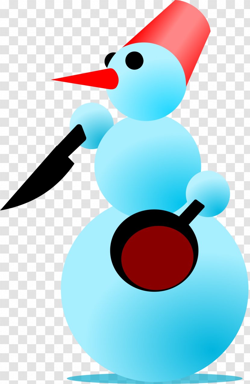 Snowman - Bird - Drawing Transparent PNG