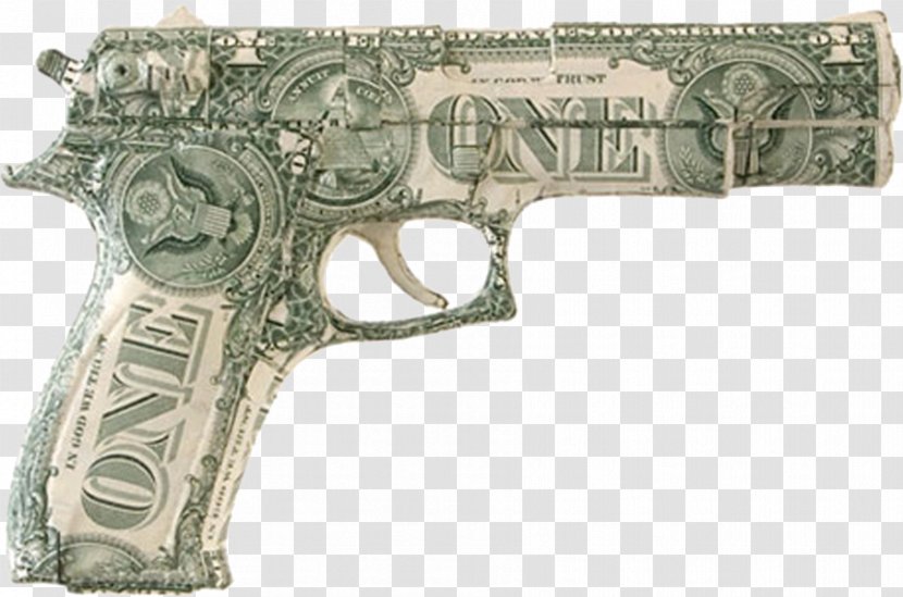 Money C.R.E.A.M. Currency Firearm Monetary System - Accounting - Gun Transparent PNG