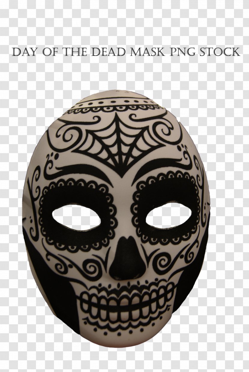 Death Mask Calavera Day Of The Dead - Skull And Crossbones Transparent PNG