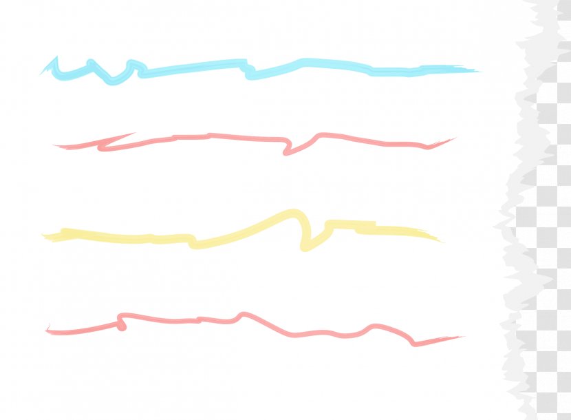 Paper Marker Pen - Color - Mark Line Notes Vector Transparent PNG