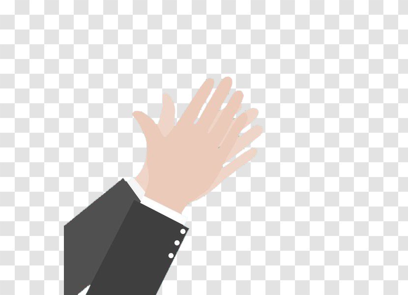 Businessperson Illustration - Hand Model - Flat Wind Business People Applauded Transparent PNG