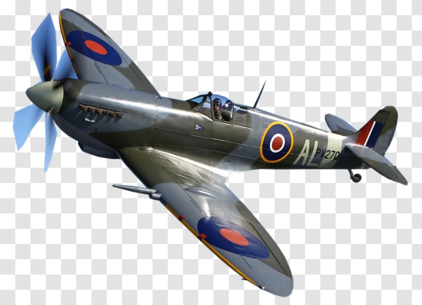 Supermarine Spitfire Second World War Airplane Messerschmitt Bf 109 De Havilland Vampire - Republic P 47 Thunderbolt Transparent PNG