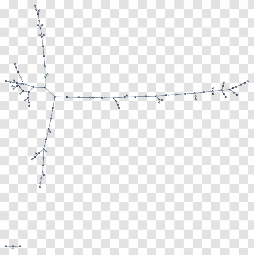 Line Point Angle Font - Branch Transparent PNG