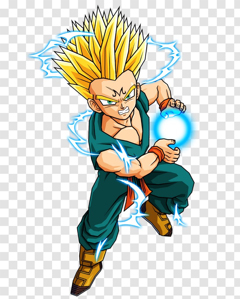 Gohan Trunks Goku Majin Buu Vegeta - Silhouette Transparent PNG