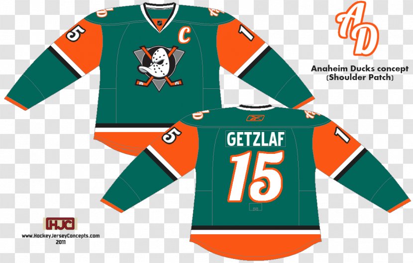 Anaheim Ducks National Hockey League Sports Fan Jersey Ice NHL Uniform - New Concept Transparent PNG