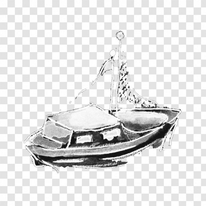 Boat Drawing Red Fox - Watercraft Transparent PNG