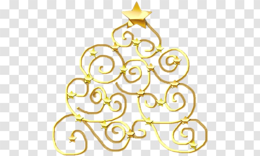 Christmas Tree Ornament Clip Art - Yellow - 119 Transparent PNG