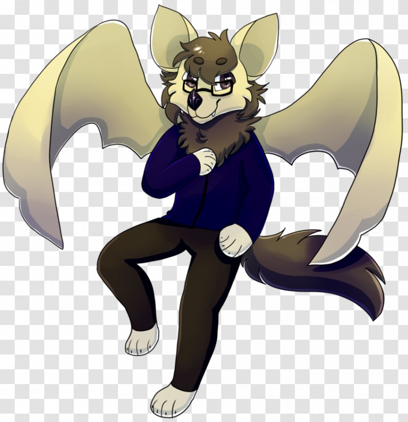 Cat Dog Legendary Creature Canidae Cartoon - Bat Transparent PNG