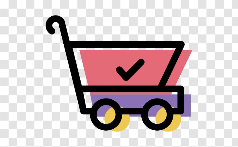 Shopping Cart - Yellow - Text Transparent PNG