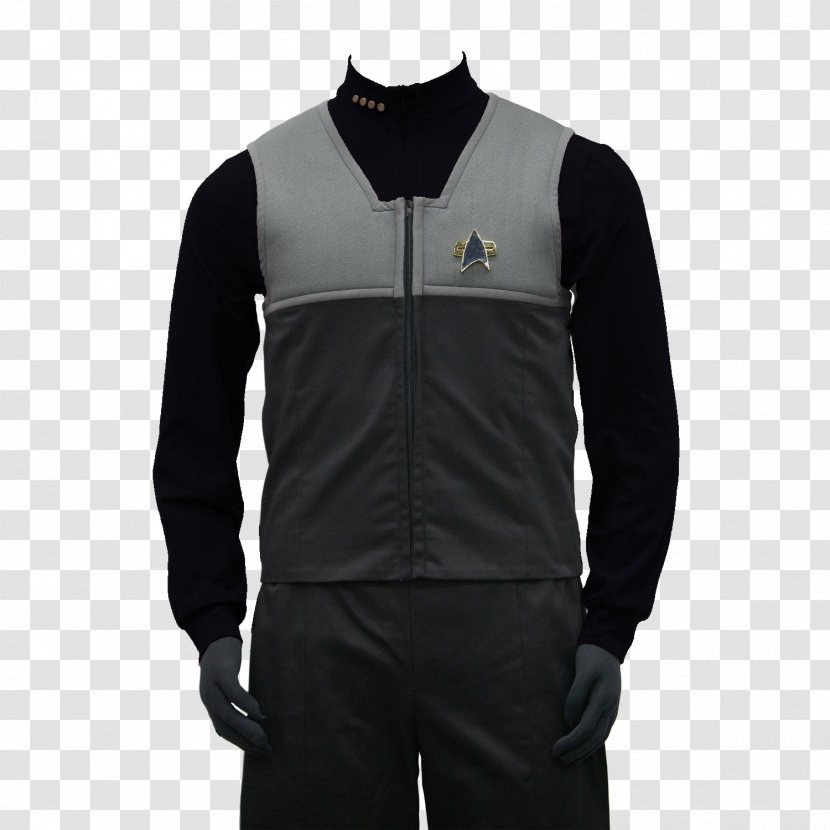 Outerwear Gilets Sleeve Jacket Black M - Vest Transparent PNG