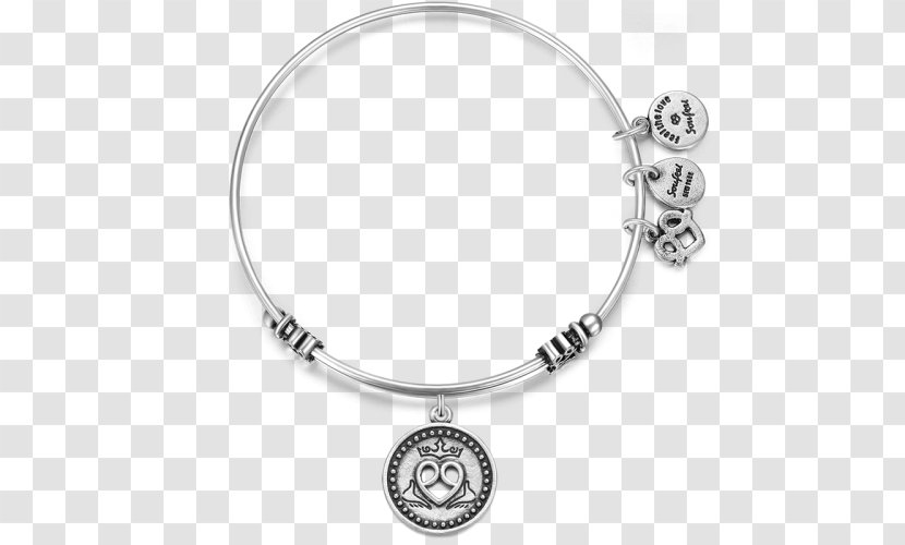 Bracelet Silver Necklace Body Jewellery - Claddagh Ring Transparent PNG