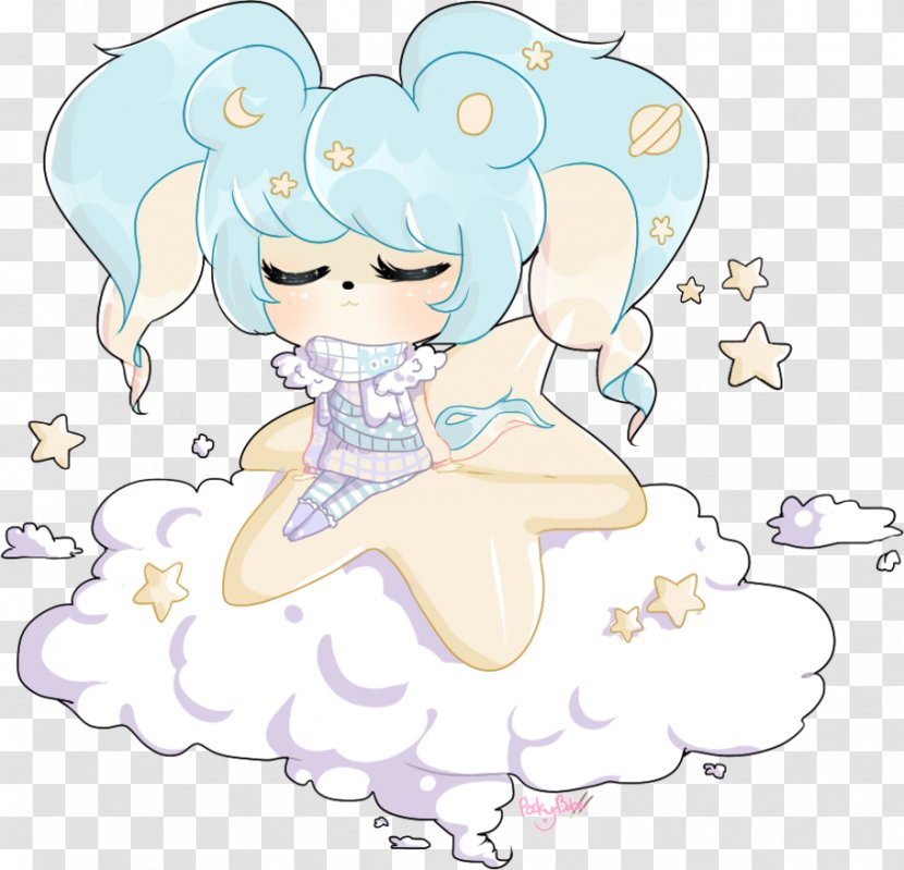 Fairy Angel M Cartoon Clip Art - Flower - Floating Clouds Transparent PNG