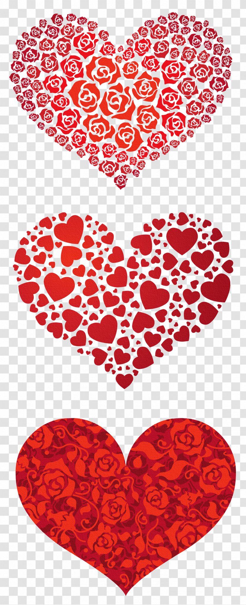 Heart Valentine's Day Clip Art - Silhouette - Red Hearts Transparent Graphics Clipart Transparent PNG