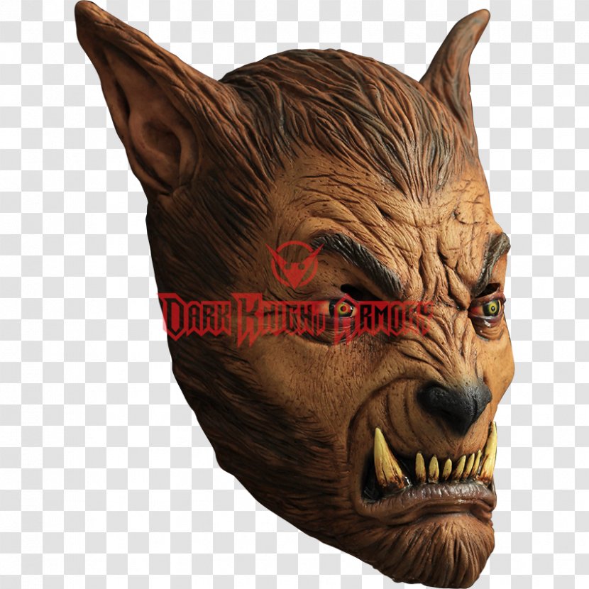 Gray Wolf Mask Halloween Costume Werewolf - Jaw Transparent PNG