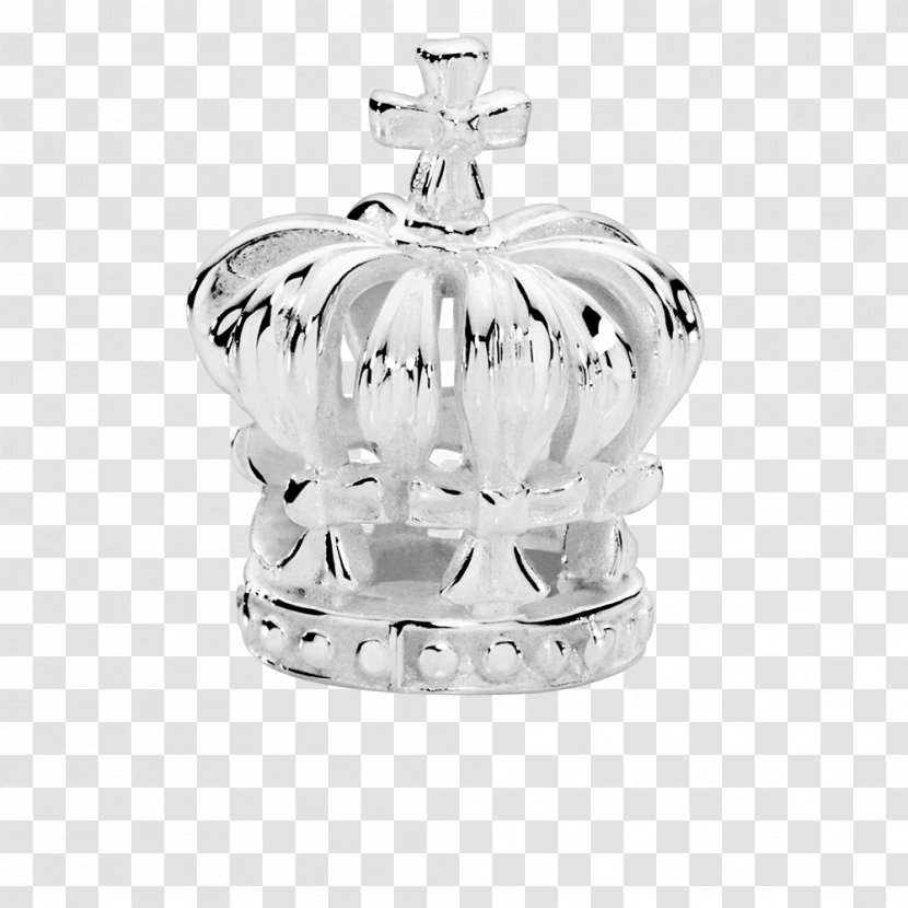 Silver Crown Charm Bracelet Pandora Diamond - Body Jewelry Transparent PNG