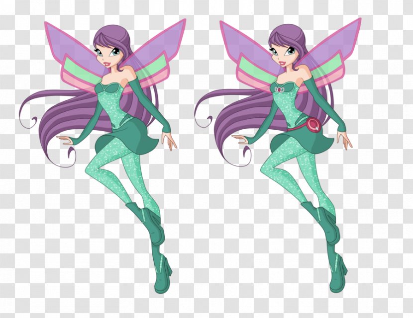 Fairy Illustration Cartoon Figurine Pollinator - Tree - Winx Club Transparent PNG