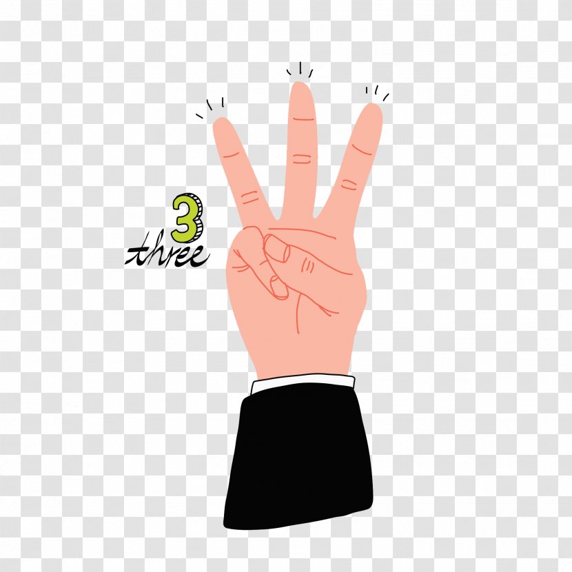 Thumb Finger Digit Hand - Model - Three Fingers Transparent PNG