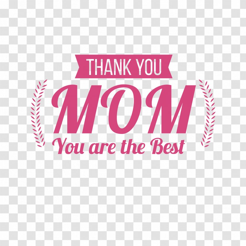 Mother's Day Art - Pink - WordArt Logo Transparent PNG