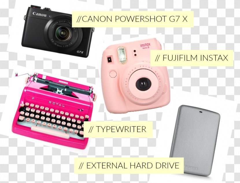 Digital Cameras Fujifilm Instax Mini 8 Instant Camera Transparent PNG