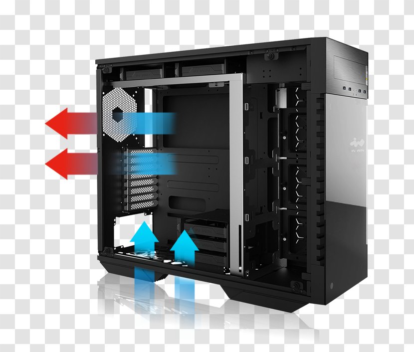 Computer Cases & Housings Power Supply Unit System Cooling Parts ATX In Win Development - Case Transparent PNG