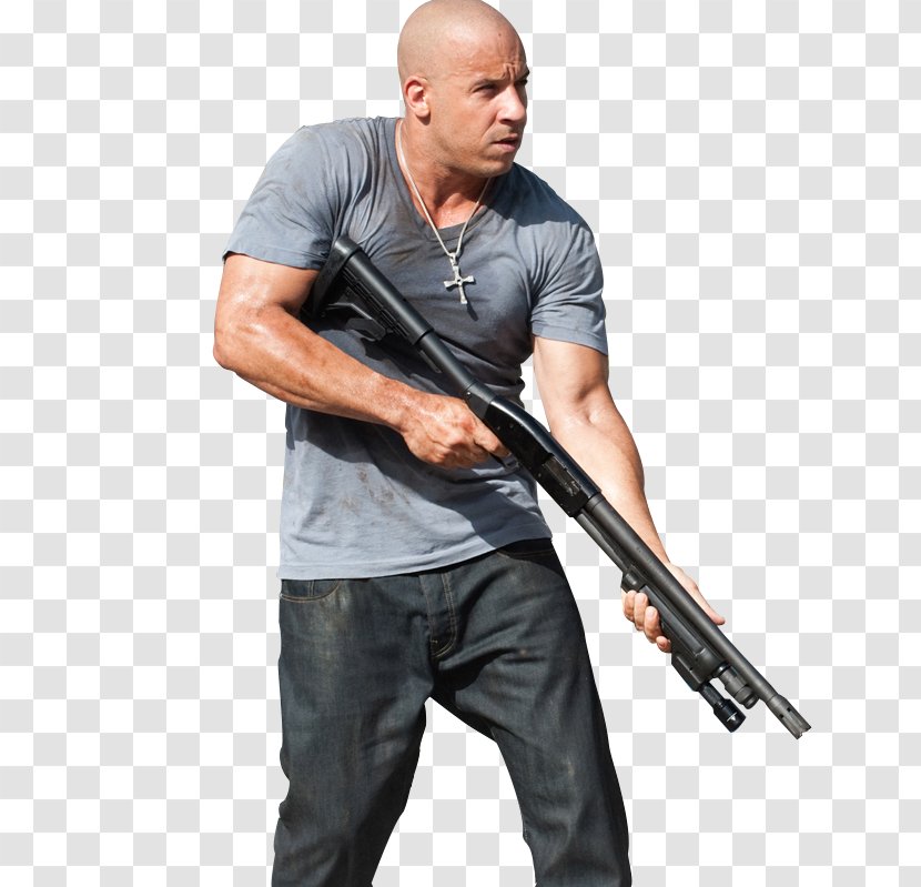 Vin Diesel Fast Five The And Furious Film - Gun Transparent PNG