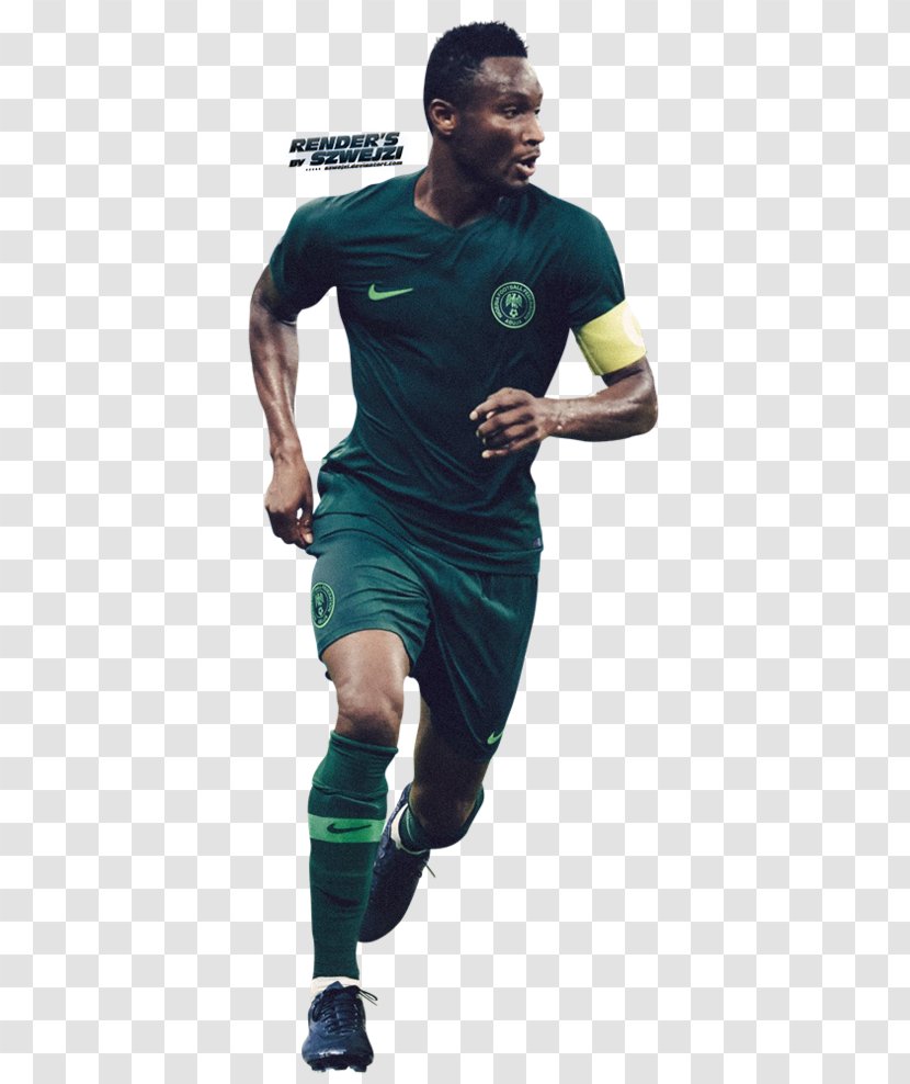 John Obi Mikel Nigeria National Football Team Jersey Player - Sports Uniform Transparent PNG