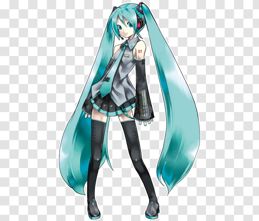 Hatsune Miku THE VOCALOID Produced By Yamaha Crypton Future Media Corporation - Frame Transparent PNG