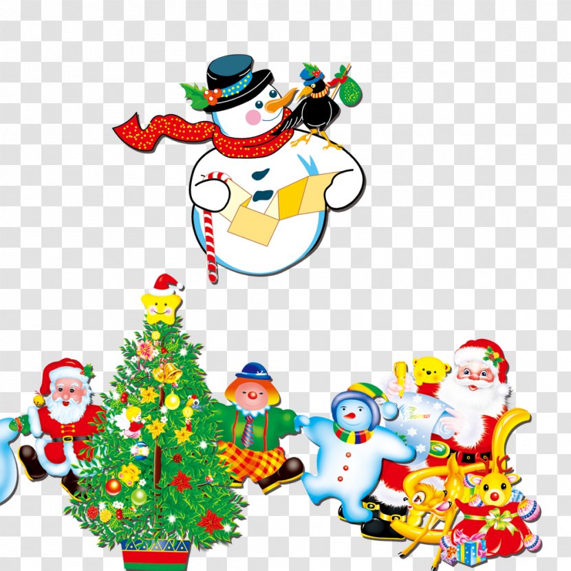 Christmas Tree Santa Claus Snowman Clip Art - Baby Toys Transparent PNG