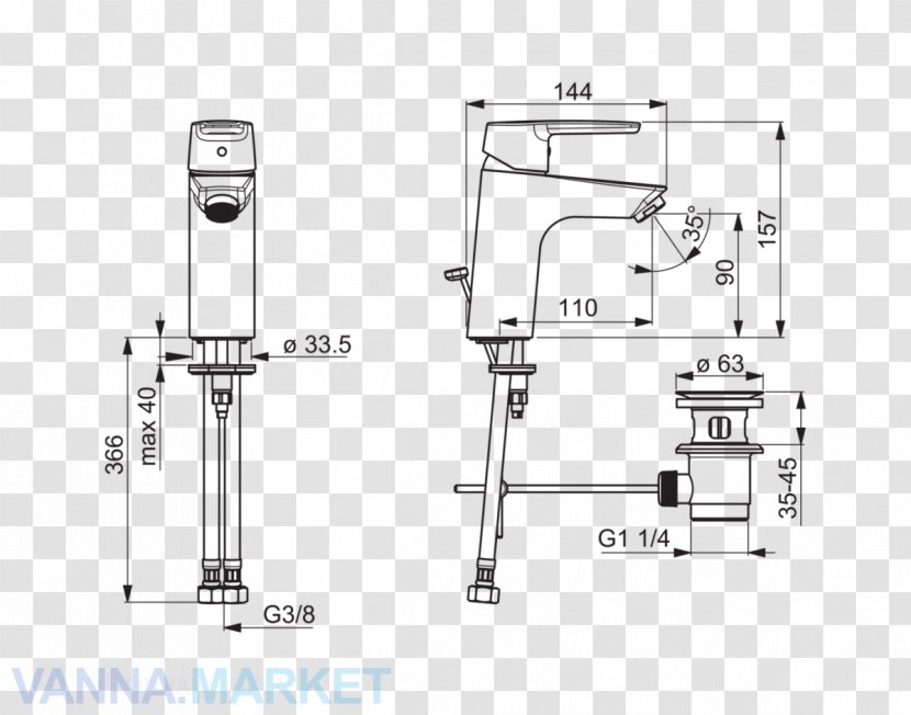 Faucet Handles & Controls Bateria Umywalkowa Oras Saga 1904 Sink - Joint - Fête Transparent PNG