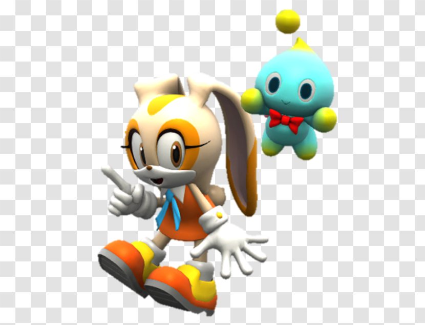 Sonic Generations Cream The Rabbit 3D Hedgehog Shadow - Chao Cheese Transparent PNG