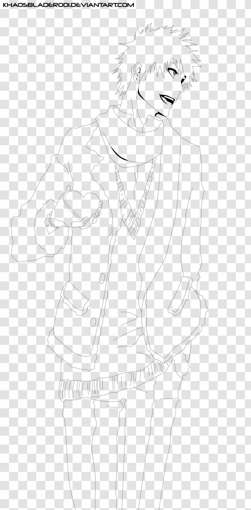 Drawing Line Art Sketch - Silhouette - Ichigo Kurosaki Transparent PNG