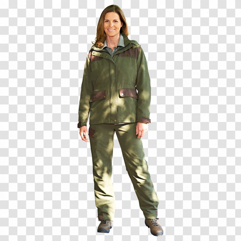 Outerwear Military Uniform Jacket Hood Pants - Deep Forest Transparent PNG