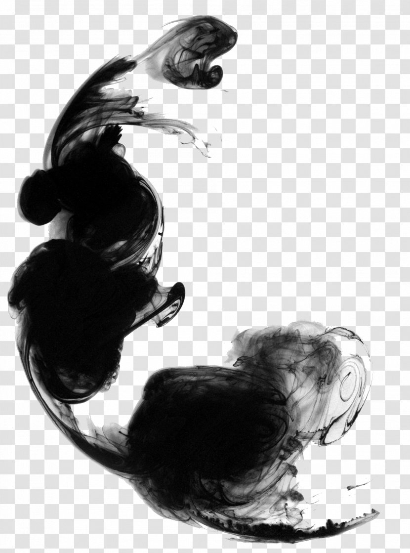 Ink Image Design Download - Black And White Transparent PNG