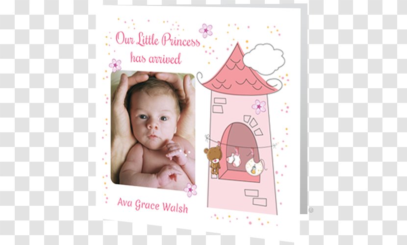 Infant Baby Announcement Greeting & Note Cards Childbirth Toddler - Flower - Card Transparent PNG