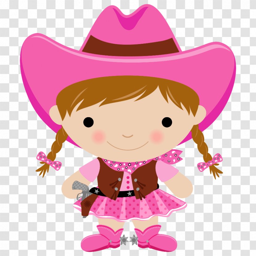 Cowboy Hat Horse Clip Art - Pink Transparent PNG