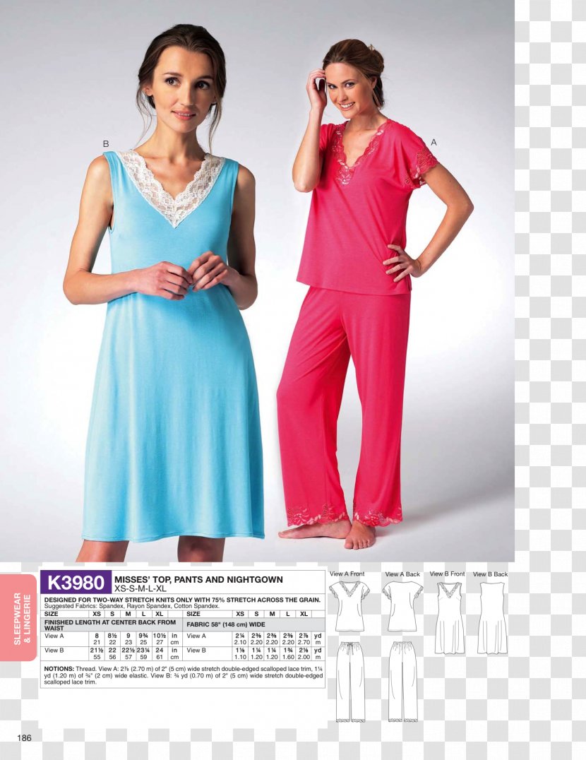 Robe Nightwear Nightgown Top Pattern - Cocktail Dress Transparent PNG