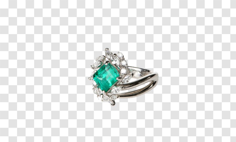 Colombia Emerald Ring - Metal - Hera Zhen Tibetan Transparent PNG