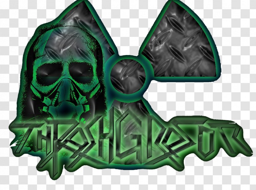 Green Skull Character Font Transparent PNG