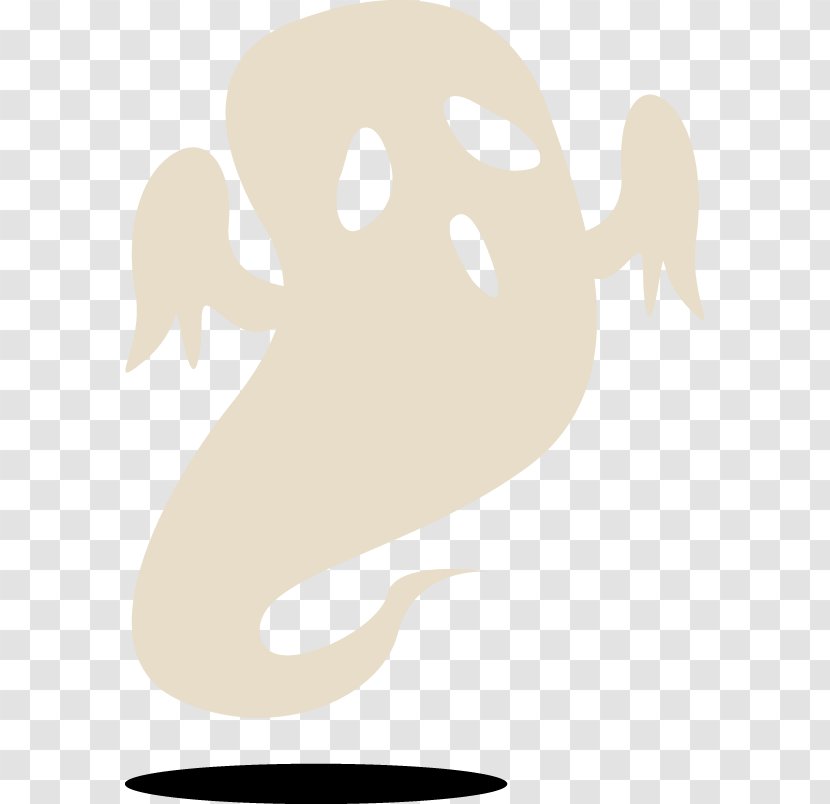 Cartoon Ghost Illustration - Flower - Vector Transparent PNG