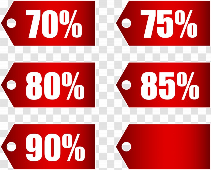 Discounting Coupon Price Discount Shop - Signage - Red Tags Set Part 3 Transparent Image Transparent PNG