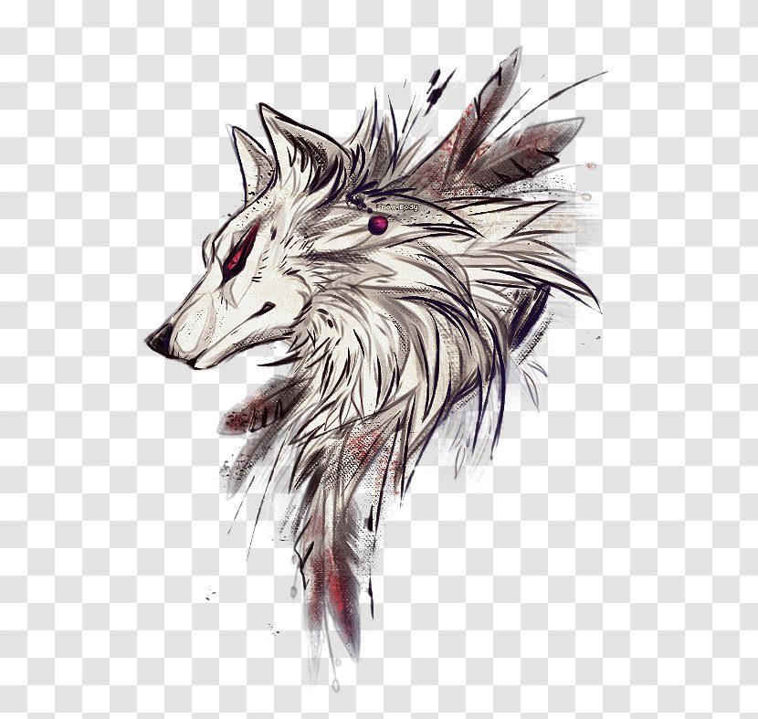 Tattoo Sketch Drawing Art Dog - Idea - Wolf Abstract Transparent PNG