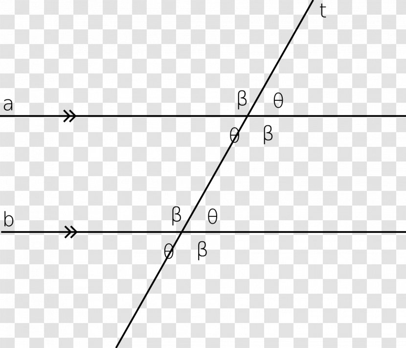 Line Transversal Angle Parallel Perpendicular - Rectangle Transparent PNG
