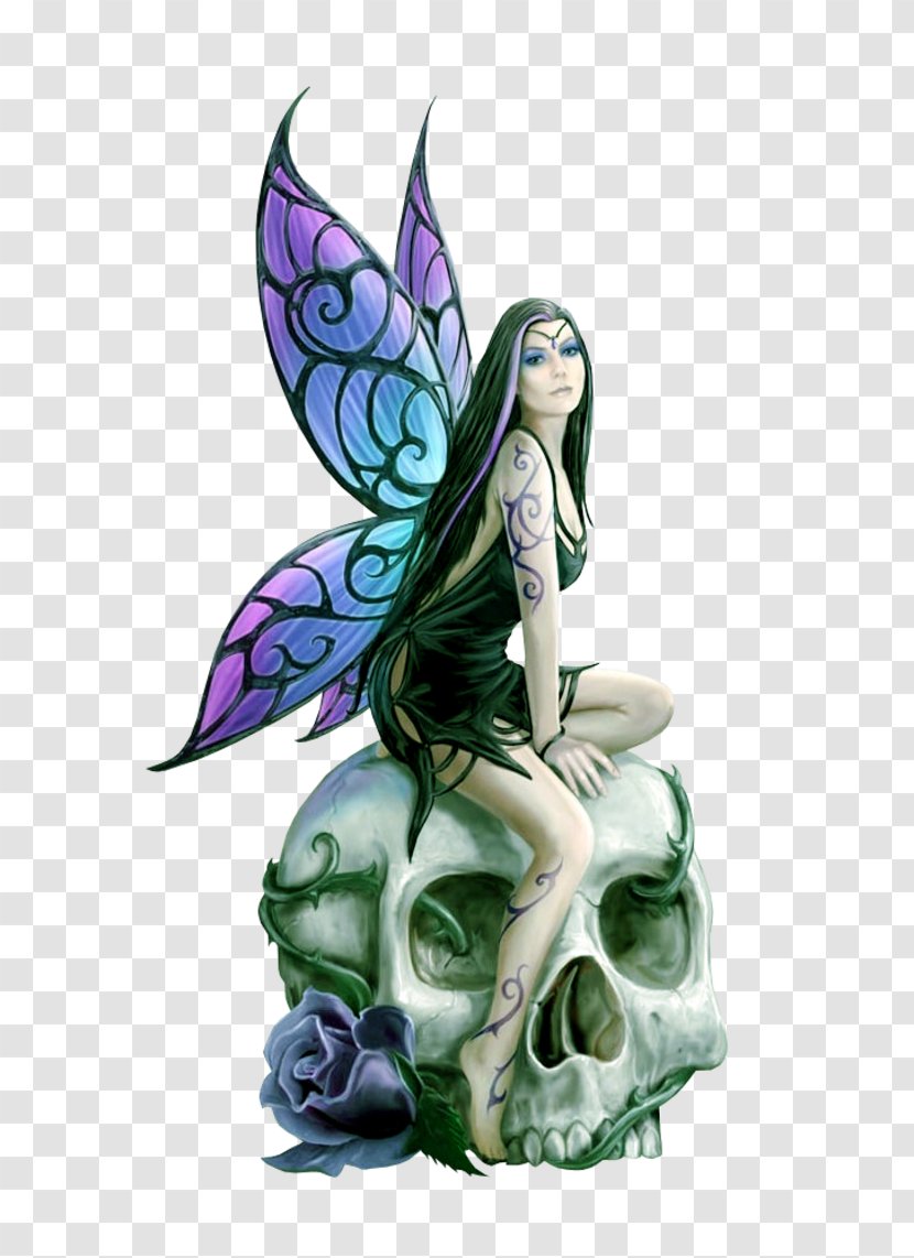 Fairy Elf Fantastic Art Skull - Mythical Creature Transparent PNG