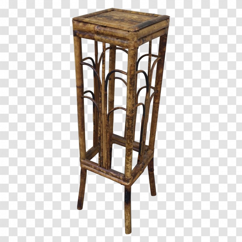 Boho-chic Rattan Table Bamboo - Bar Stool - Flower Bed Transparent PNG