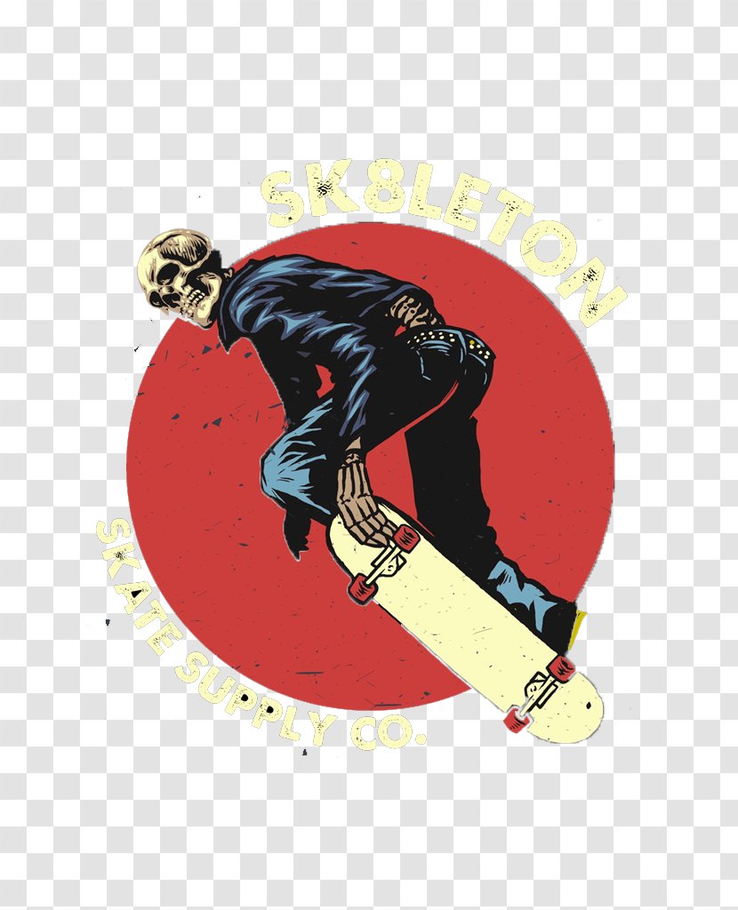 Skull Skateboarding Illustration - Shutterstock - Mr. Skeleton Transparent PNG
