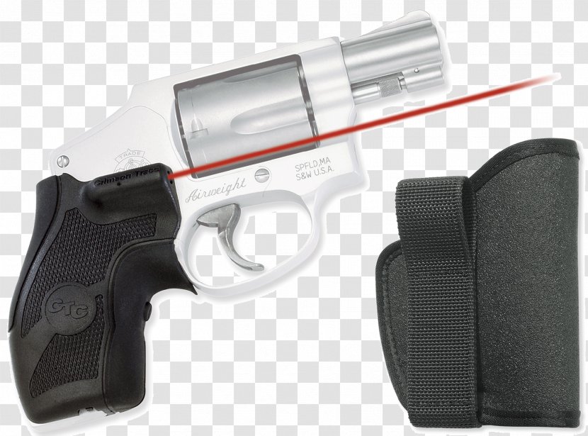 Smith & Wesson Crimson Trace Sight Revolver Firearm - Cartridge - Shooting Traces Transparent PNG